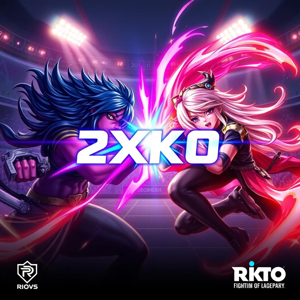 2XKO key art — two Riot champions clashing in a tag-team fighter