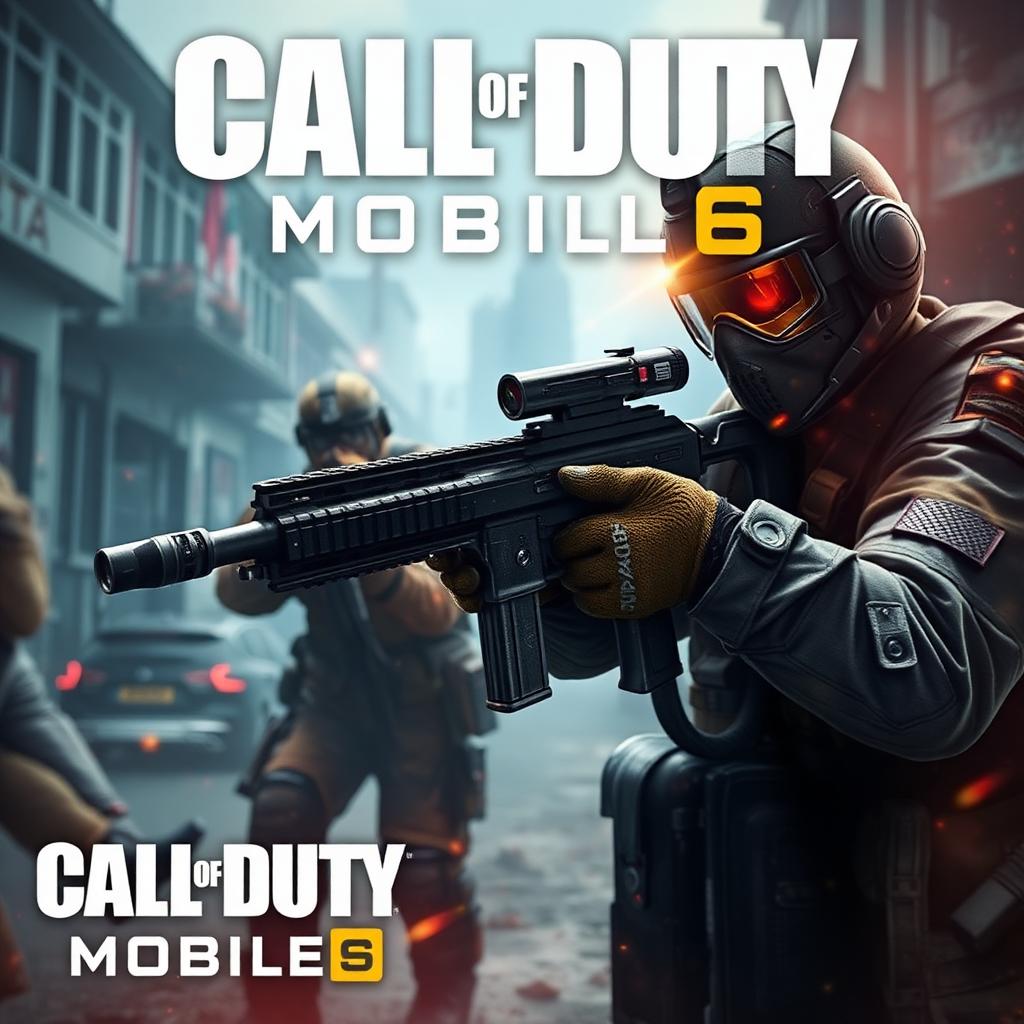 CoD Mobile key art — operator with tactical gear in mobile combat