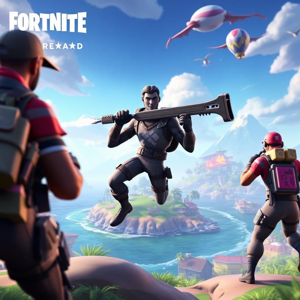 Fortnite Reload key art — squad in respawn-mode combat