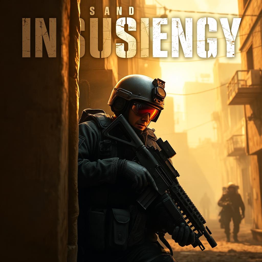Insurgency Sandstorm key art — modern soldier in dusty middle-east combat