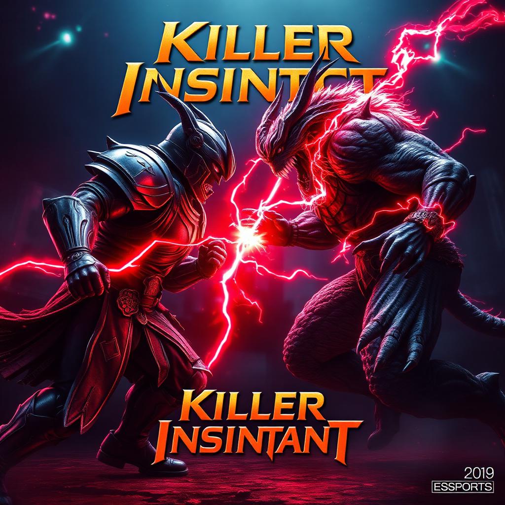 Killer Instinct key art — armored fighter and beast in combo clash