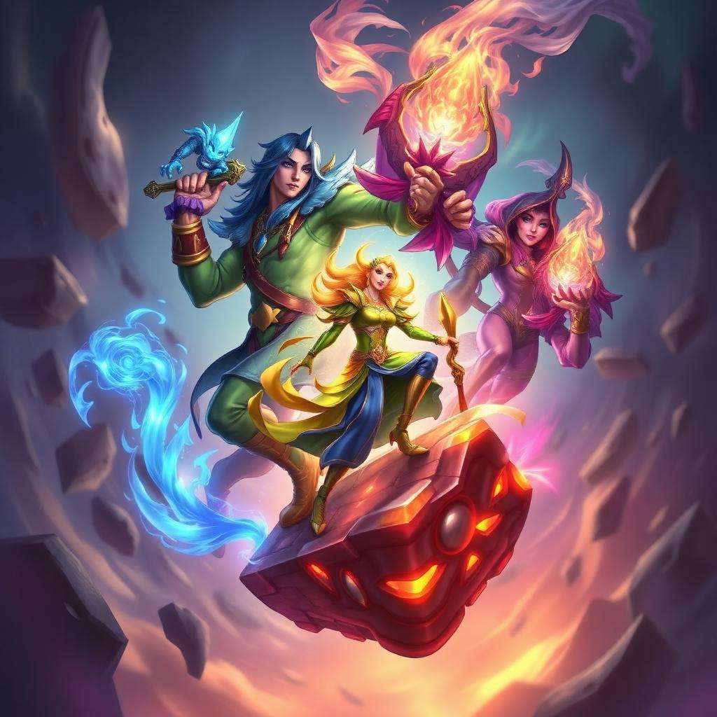 Legends of Runeterra key art — magical champion casting spell with runes