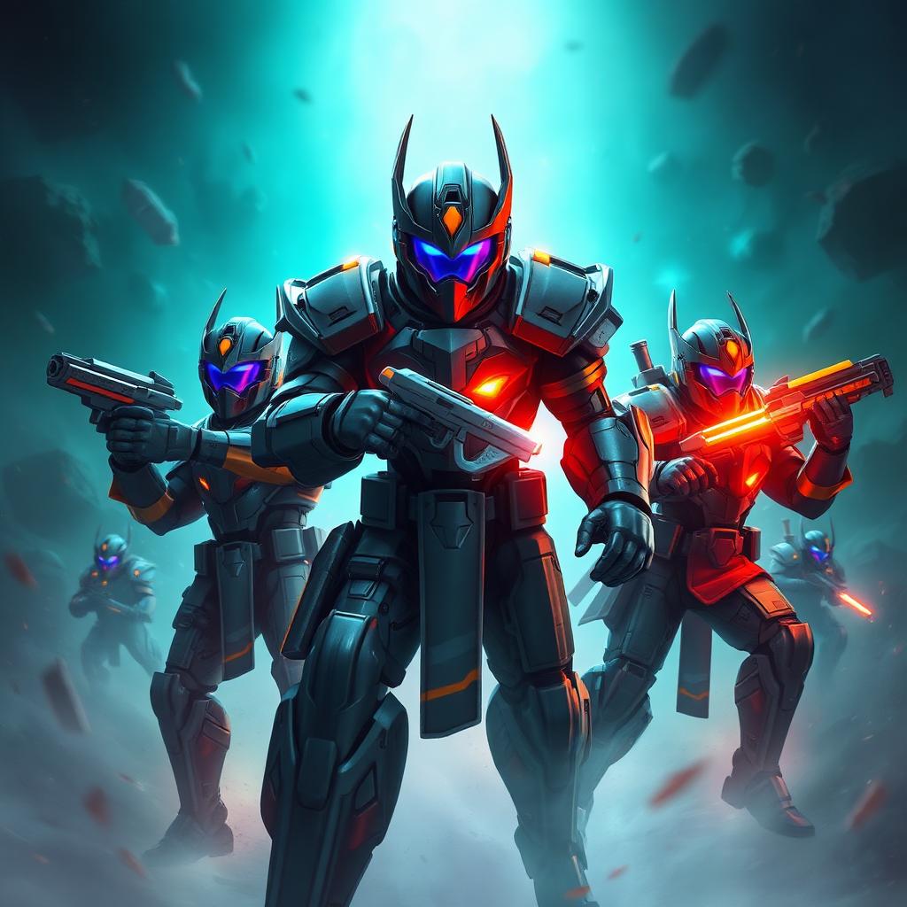 Predecessor key art — armored MOBA heroes ready for battle
