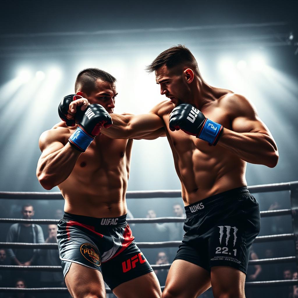 UFC 5 key art — MMA fighter mid-punch inside the octagon